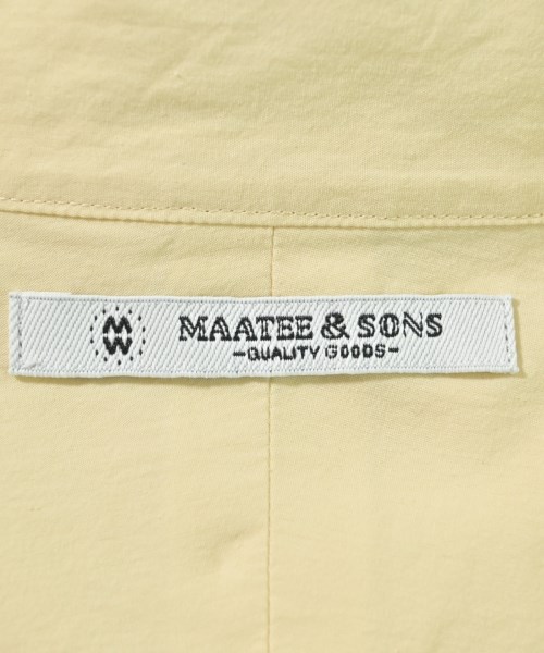 MAATEE&SONS（マーティーアンドサンズ）カジュアルシャツ 黄 サイズ:3(L位) メンズ/2200671926250