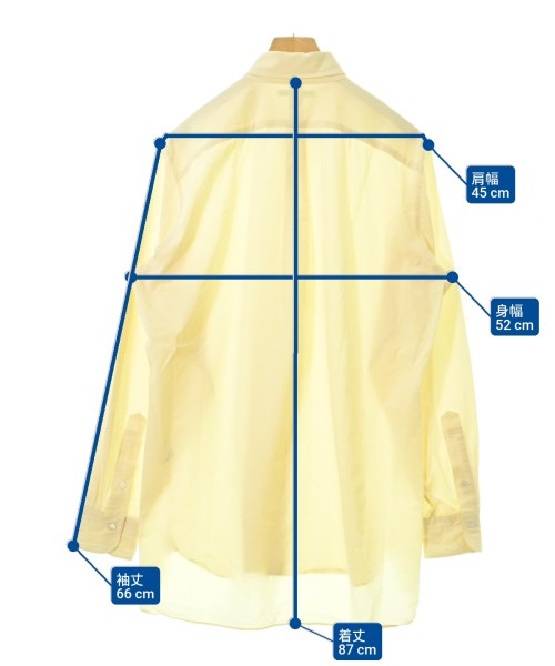 MAATEE&SONS（マーティーアンドサンズ）カジュアルシャツ 黄 サイズ:3(L位) メンズ/2200671926250