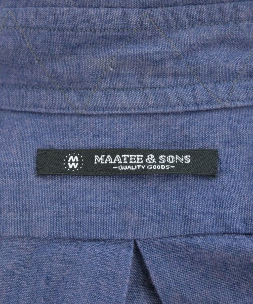 MAATEE&SONS（マーティーアンドサンズ）カジュアルシャツ 紺 サイズ:2(M位) メンズ/2200681662018