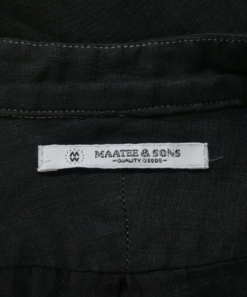 MAATEE&SONS（マーティーアンドサンズ）カジュアルシャツ 黒 サイズ:2(M位) メンズ/2200695115012