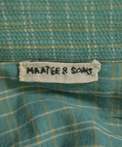 MAATEE&SONS（マーティーアンドサンズ）カジュアルシャツ 緑 サイズ:1(S位) メンズ/2200694792160