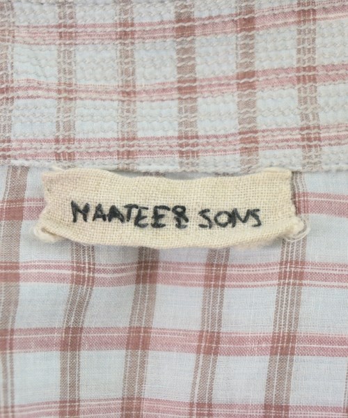 MAATEE&SONS（マーティーアンドサンズ）カジュアルシャツ 青 サイズ:2(M位) メンズ/2200701072025
