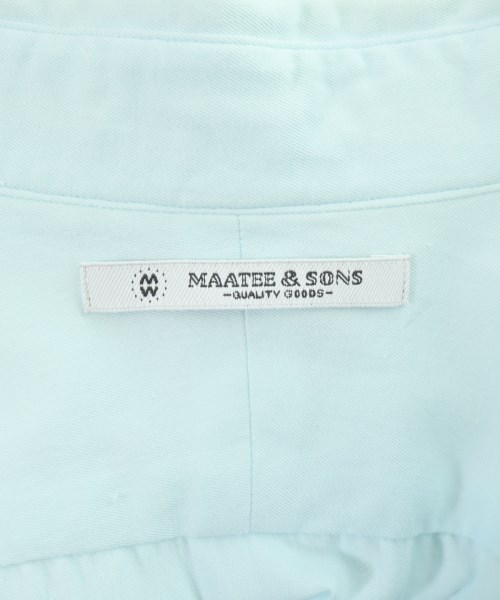 MAATEE&SONS（マーティーアンドサンズ）カジュアルシャツ 青 サイズ:1(S位) メンズ/2200701072049