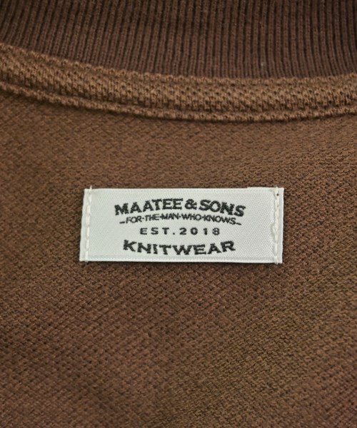 MAATEE&SONS（マーティーアンドサンズ）ポロシャツ 茶 サイズ:2(M位) メンズ/2200701072056