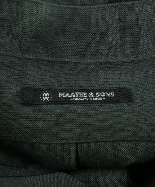 MAATEE&SONS（マーティーアンドサンズ）カジュアルシャツ 緑 サイズ:3(L位) メンズ/2200657976026