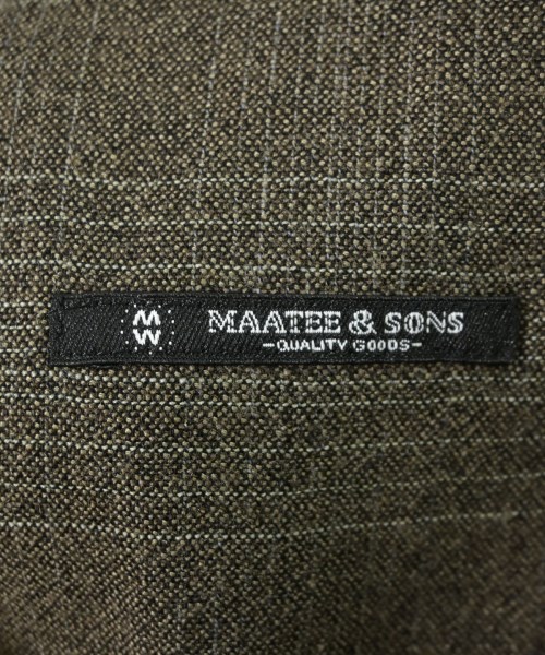 MAATEE&SONS（マーティーアンドサンズ）カジュアルシャツ 茶 サイズ:2(M位) メンズ/2200711327016