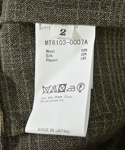 MAATEE&SONS（マーティーアンドサンズ）カジュアルシャツ 茶 サイズ:2(M位) メンズ/2200711327016