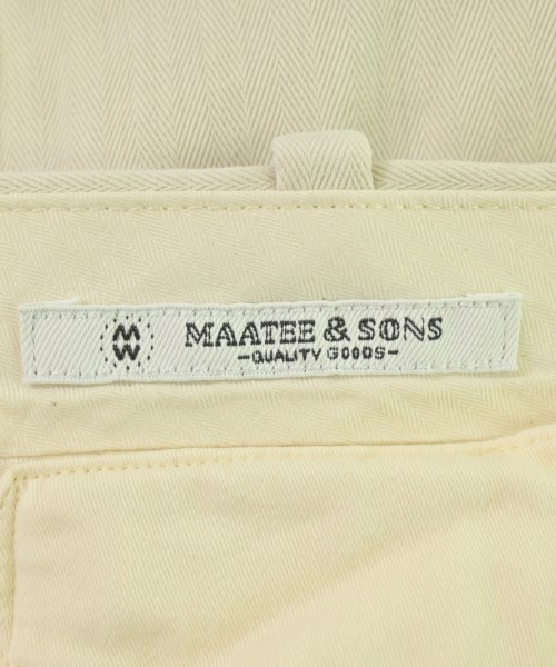 MAATEE&SONS（マーティーアンドサンズ）スラックス 白 サイズ:2(M位) メンズ/2200716499039