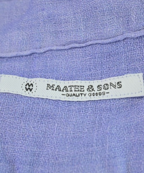 MAATEE&SONS（マーティーアンドサンズ）カジュアルシャツ 紫 サイズ:4(XL位) メンズ/2200716499084