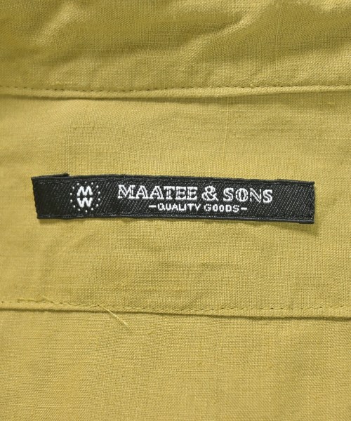 MAATEE&SONS（マーティーアンドサンズ）カジュアルシャツ 緑 サイズ:4(XL位) メンズ/2200716499091