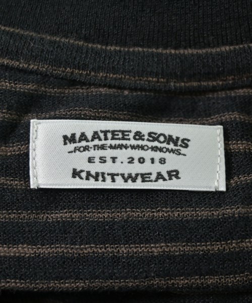 MAATEE&SONS（マーティーアンドサンズ）ニット・セーター 黒 サイズ:4(XL位) メンズ/2200716499114
