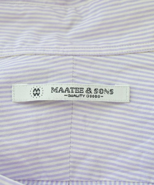 MAATEE&SONS（マーティーアンドサンズ）カジュアルシャツ 紫 サイズ:3(L位) メンズ/2200718472078