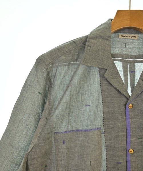 MAATEE&SONS（マーティーアンドサンズ）カジュアルシャツ グレー サイズ:3(L位) メンズ/2200645020328