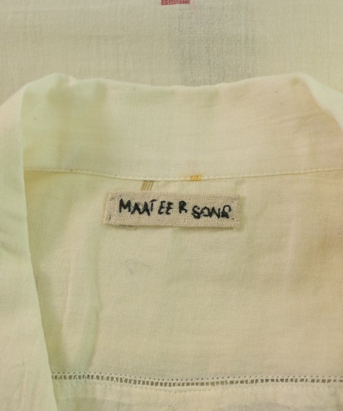 MAATEE&SONS（マーティーアンドサンズ）カジュアルシャツ 白 サイズ:4(XL位) メンズ/2200645020335