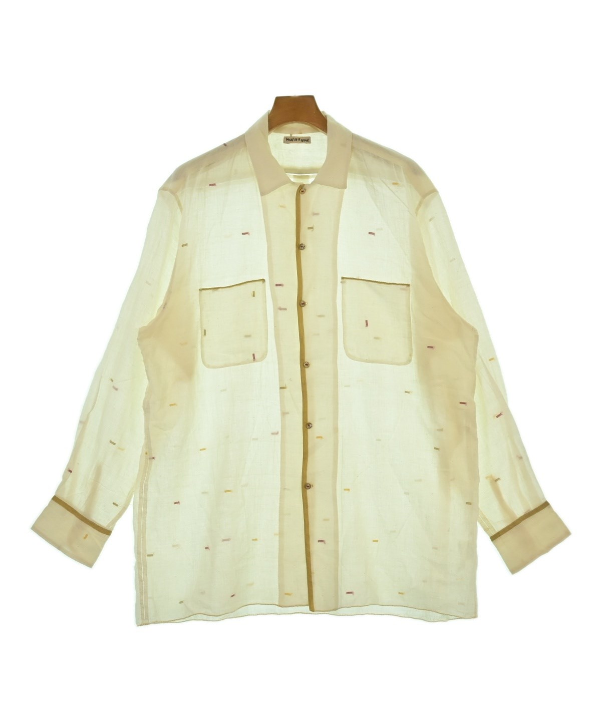 MAATEE&SONS（マーティーアンドサンズ）カジュアルシャツ 白 サイズ:4