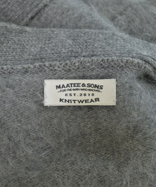 MAATEE&SONS（マーティーアンドサンズ）カーディガン グレー サイズ:3(L位) メンズ/2200648427117
