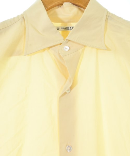 MAATEE&SONS（マーティーアンドサンズ）カジュアルシャツ 黄 サイズ:3(L位) メンズ/2200651302074