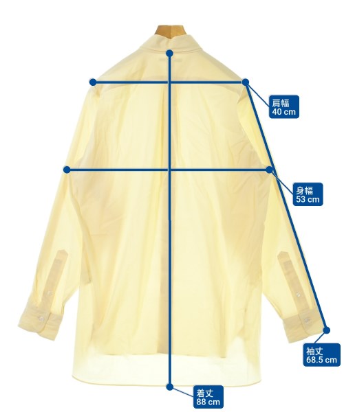 MAATEE&SONS（マーティーアンドサンズ）カジュアルシャツ 黄 サイズ:3(L位) メンズ/2200651302074