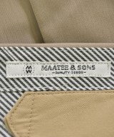MAATEE&SONS（マーティーアンドサンズ）スラックス ベージュ サイズ:1(S位) メンズ/2200702709012