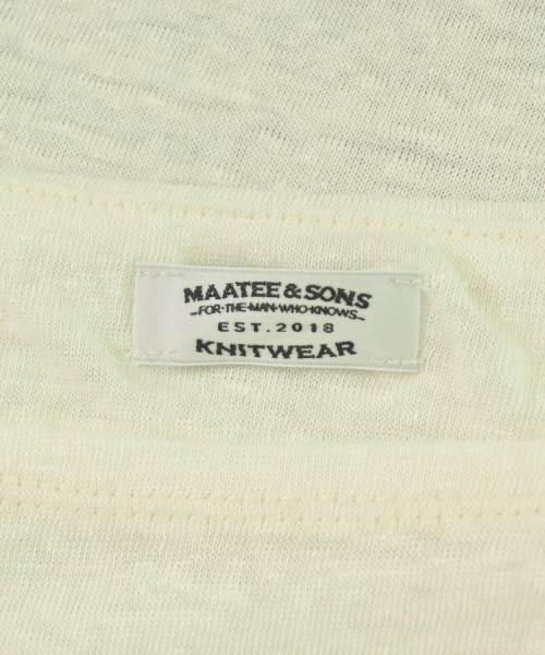 MAATEE&SONS（マーティーアンドサンズ）Tシャツ・カットソー 白 サイズ:3(L位) メンズ/2200703506023