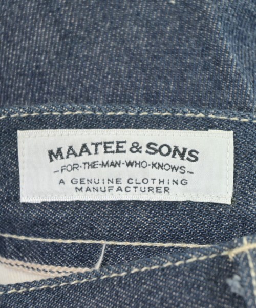 MAATEE&SONS（マーティーアンドサンズ）デニムパンツ 紺 サイズ:1(S位) メンズ/2200709147046