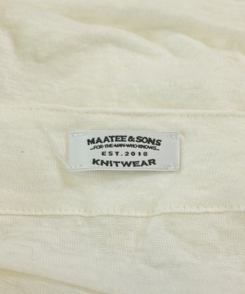 MAATEE&SONS（マーティーアンドサンズ）Tシャツ・カットソー 白 サイズ:3(L位) メンズ/2200653575063