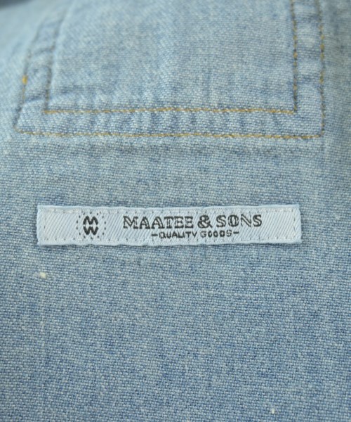 MAATEE&SONS（マーティーアンドサンズ）デニムジャケット 青 サイズ:3(L位) メンズ/2200666628015