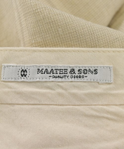 MAATEE&SONS（マーティーアンドサンズ）スラックス ベージュ サイズ:2(M位) メンズ/2200733950032