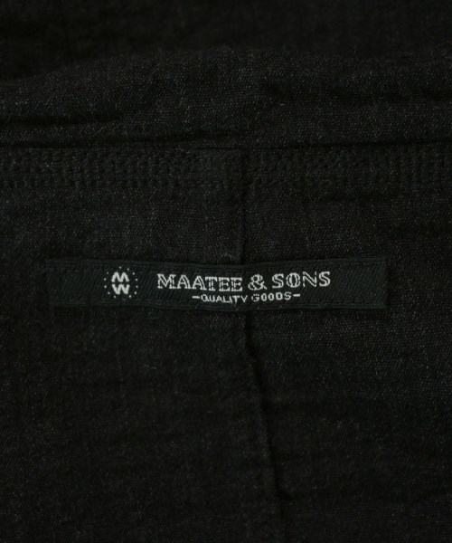 MAATEE&SONS（マーティーアンドサンズ）カジュアルジャケット 黒 サイズ:3(L位) メンズ/2200733950124