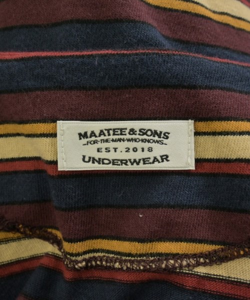 MAATEE&SONS（マーティーアンドサンズ）タンクトップ 茶 サイズ:3(L位) メンズ/2200733950148