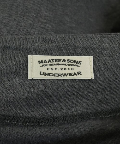 MAATEE&SONS（マーティーアンドサンズ）タンクトップ グレー サイズ:3(L位) メンズ/2200733950155