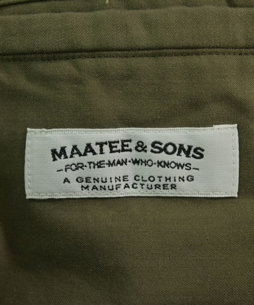 MAATEE&SONS（マーティーアンドサンズ）ミリタリーブルゾン カーキ サイズ:3(L位) メンズ/2200727265494