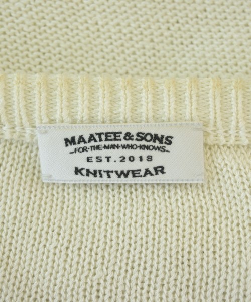 MAATEE&SONS（マーティーアンドサンズ）ニット・セーター 白 サイズ:-(M位) メンズ/2200721906041