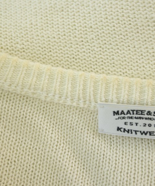 MAATEE&SONS（マーティーアンドサンズ）ニット・セーター 白 サイズ:-(M位) メンズ/2200721906041
