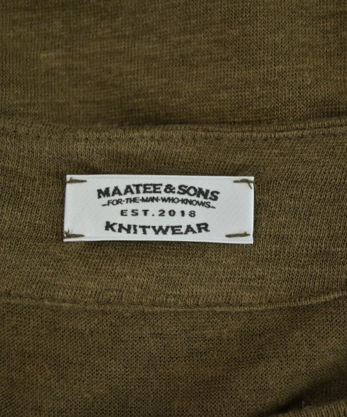 MAATEE&SONS（マーティーアンドサンズ）Tシャツ・カットソー 茶 サイズ:3(L位) メンズ/2200723326113