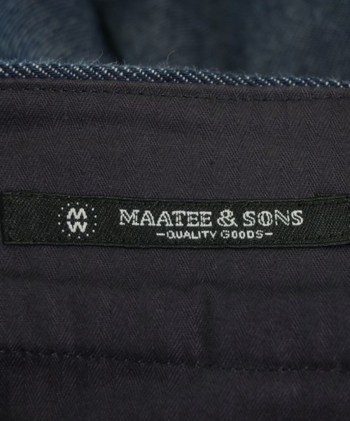 MAATEE&SONS（マーティーアンドサンズ）デニムパンツ 紺 サイズ:1(S位) メンズ/2200726549106