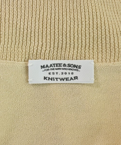 MAATEE&SONS（マーティーアンドサンズ）ニット・セーター ベージュ サイズ:F メンズ/2200729095013