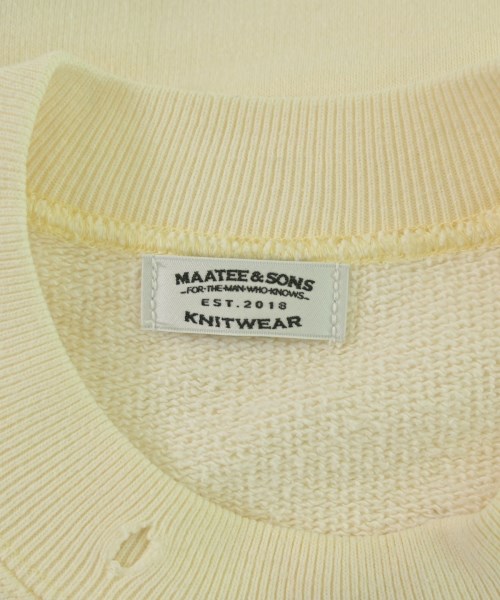MAATEE&SONS（マーティーアンドサンズ）スウェット 白 サイズ:2(M位) メンズ/2200683252064