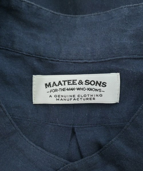 MAATEE&SONS（マーティーアンドサンズ）カジュアルシャツ 紺 サイズ:2(M位) メンズ/2200685788011