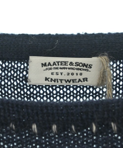 MAATEE&SONS（マーティーアンドサンズ）ニット・セーター 紺 サイズ:2(M位) メンズ/2200681405202
