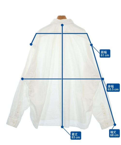 Sillage（シアージ）カジュアルシャツ 白 サイズ:F メンズ/2200618874033