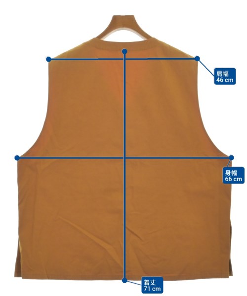 Sillage（シアージ）ベスト オレンジ サイズ:F レディース/2200620574013