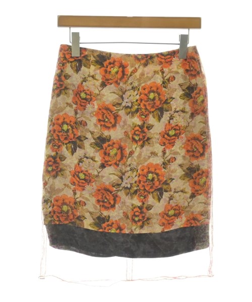 KWAIDAN EDITIONS(カイダンエディションズ)ひざ丈スカート オレンジ サイズ:36(XS位)/2200675835213