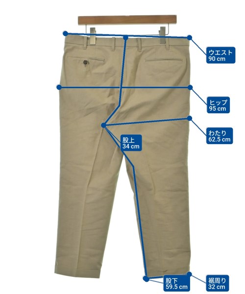 Mitsumine（ミツミネ）クロップドパンツ ベージュ サイズ:-(XXL位) メンズ/2200636678026