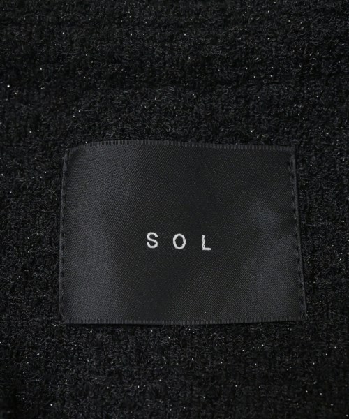 SOL（ソル）ノーカラージャケット 黒 サイズ:F レディース/2200691759012