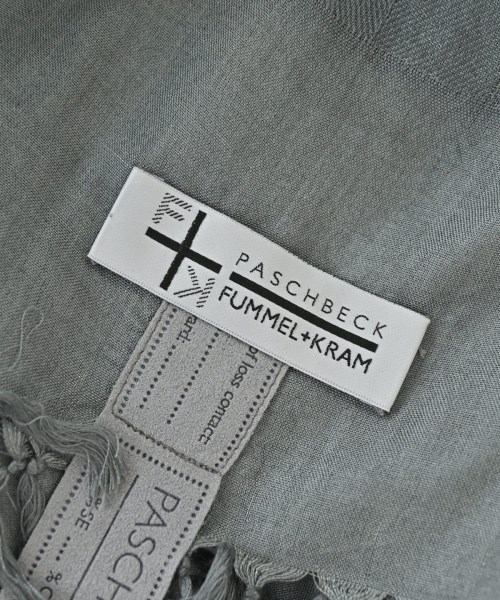 PASCHBECK FUMMEL KRAM（パスクベックフンメルアンドクラム）ストール グレー サイズ:- レディース/2200689787096