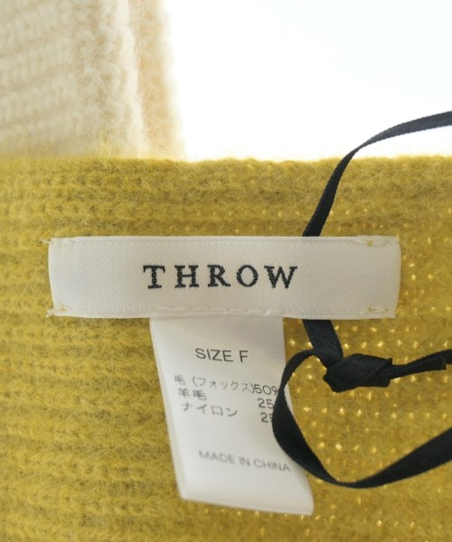 THROW（スロー）マフラー 茶 サイズ:F レディース/2200644739078