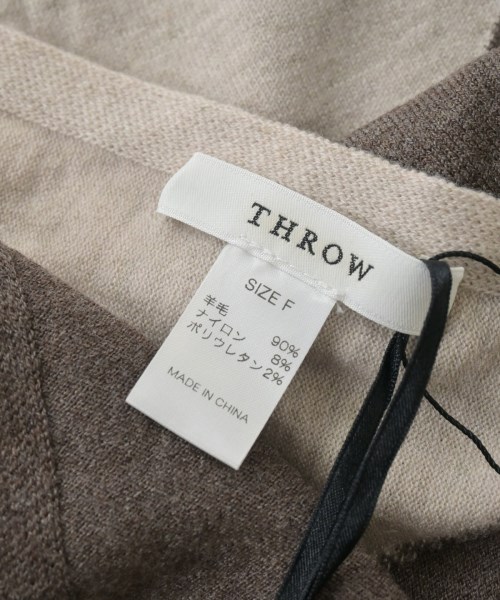 THROW（スロー）マフラー 茶 サイズ:F レディース/2200631231097