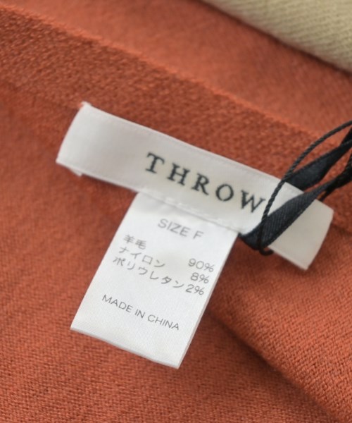 THROW（スロー）マフラー オレンジ サイズ:F レディース/2200631231691