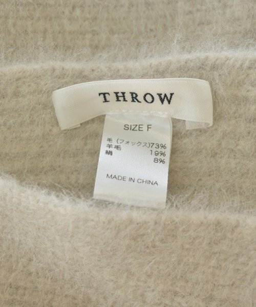 THROW（スロー）ストール ベージュ サイズ:F レディース/2200695706272